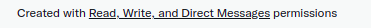 Important change of permissions